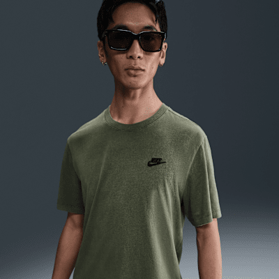 Tシャツ・カットソー Nike Sportswear Men's T-Shirt HJ0733-515 ナイキ（NIKE）（メンズ）スポーツウェア クラブ ウォッシュ半袖